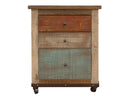 Antique Multicolor 3 Drawers File (Fits Letter and Legal Size)