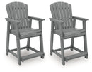 Sanctuary Beach Outdoor Counter Height Bar Stool (Set of 2) - Austin's Furniture Depot (Austin,TX)