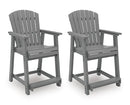 Sanctuary Beach Outdoor Counter Height Bar Stool (Set of 2) - Austin's Furniture Depot (Austin,TX)