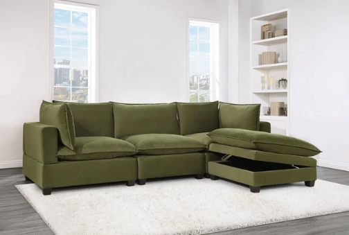 Cloud2 Olive Sectional