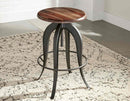 Steve Silver Sparrow Round Setup Stool in Natural Brown (Set of 2)