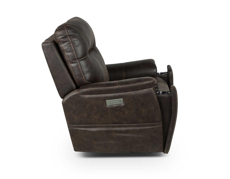 Steve Silver Lexington Triple-Power Media Recliner in Canyon Walnut