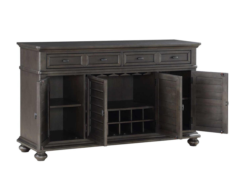 Steve Silver Linnett Server in Slate