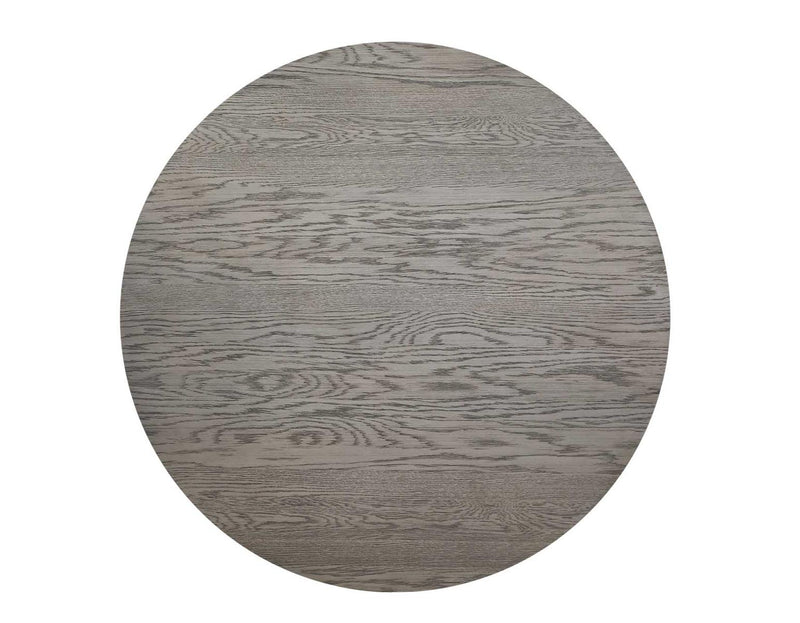 Steve Silver Molly Round Dining Table in Washed Grey Oak