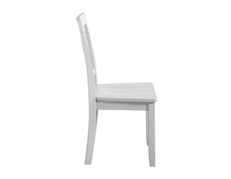 Steve Silver Naples Side Chair in Antiqued White (Set of 2)