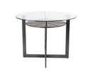 Steve Silver Olson Counter Glass Top Table in Caramel
