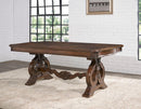 Steve Silver Royale Dining Table in Brown Pecan