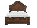 Steve Silver Royale King Panel Bed in Brown Cherry