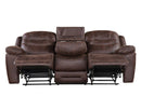 Steve Silver Stetson Manual Reclining Sofa w/ Dropdown Table in Merlot