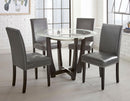 Steve Silver Verano Glass Top Table in Black