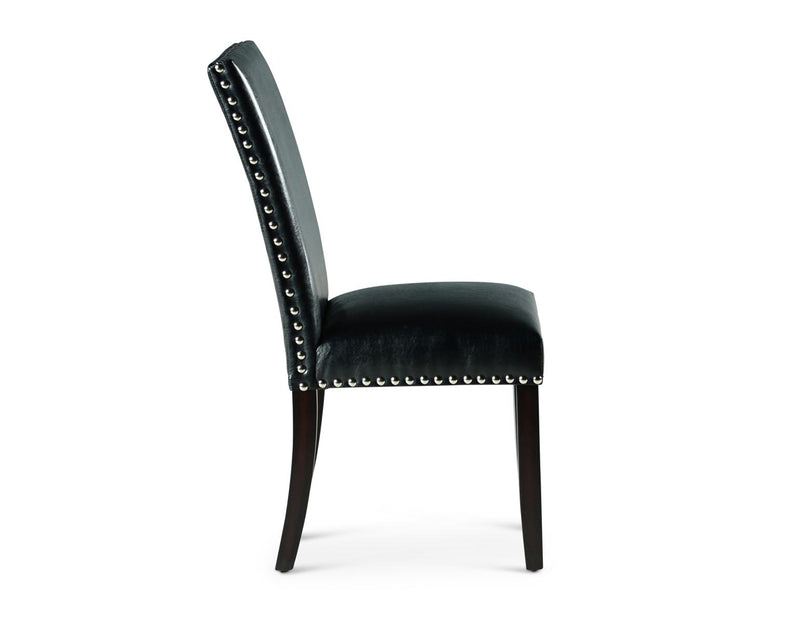 Steve Silver Westby Black Side Chair in Ebony Wood (Set of 2)