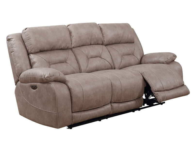 Steve Silver Aria Dual Power Reclining Sofa in Desert Sand