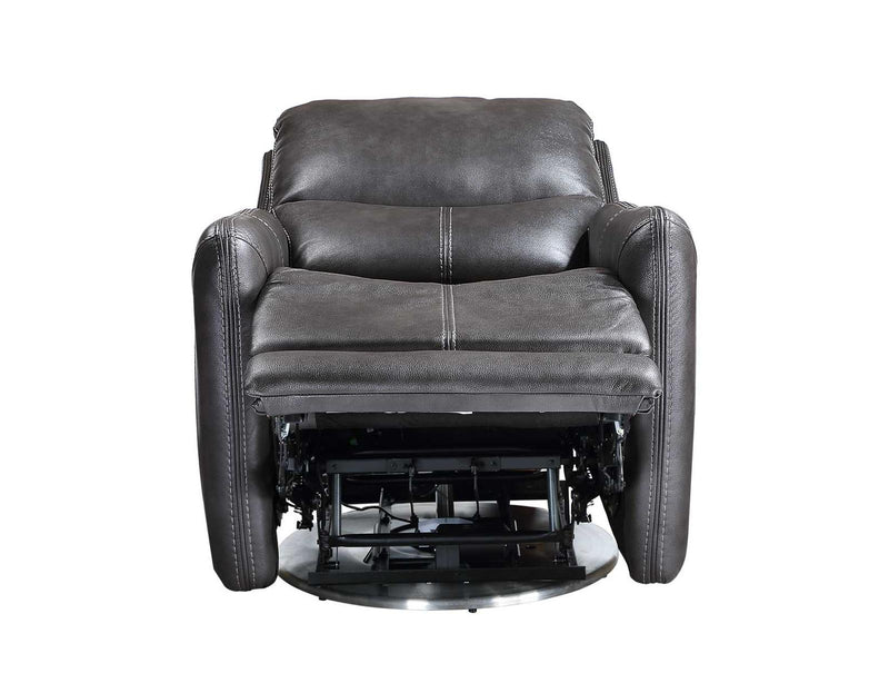 Steve Silver Athens Triple-Power 360 Degree Swivel Motion Chair in Charcoal