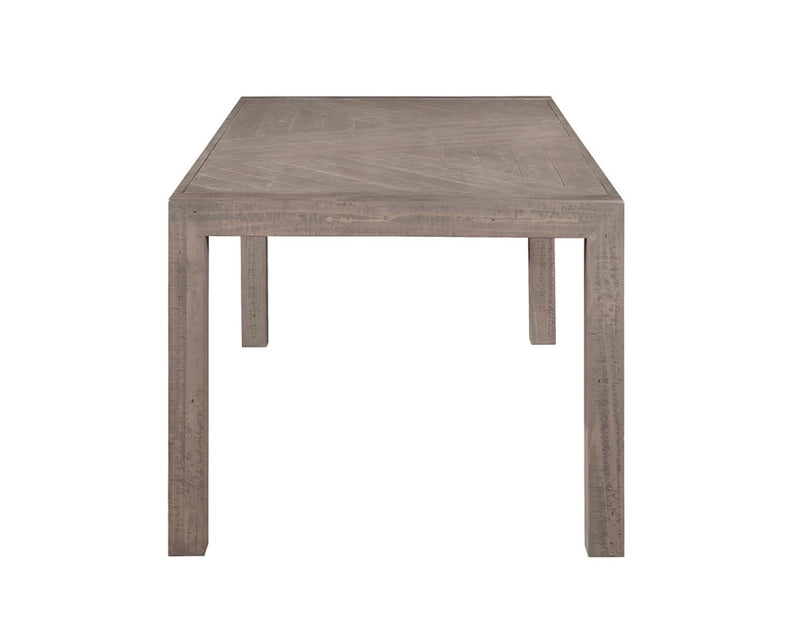 Steve Silver Auckland Reclaimed Wood Dining Table in Weathered Grey