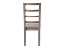 Steve Silver Auckland Reclaimed Wood Side Chair in Weathered Grey (Set of 2)