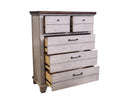 Steve Silver Bear Creek 5 Drawer Chest in White Smoke
