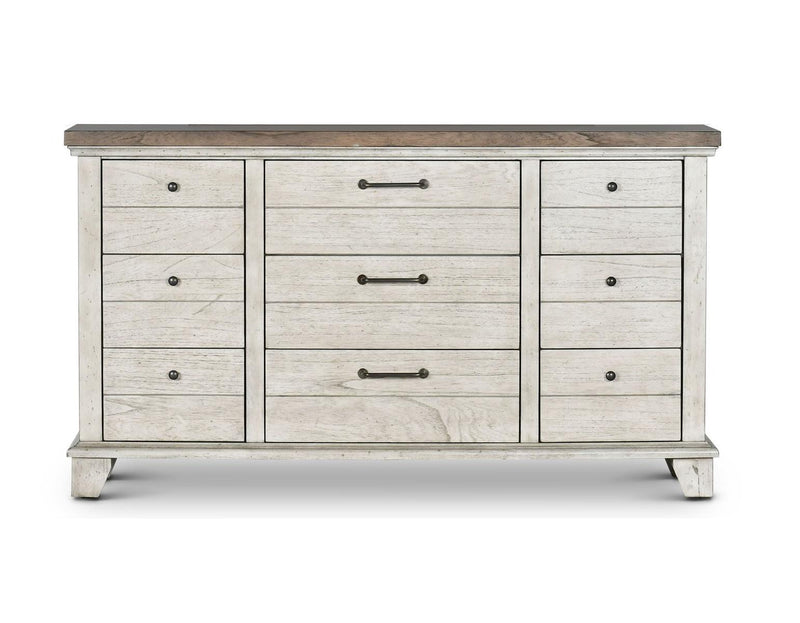 Steve Silver Bear Creek 9 Drawer Dresser in White Smoke image