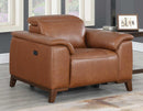 Steve Silver Bergamo Dual-Power Leather Recliner in Mocha