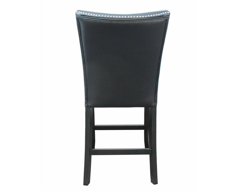 Steve Silver Camila Black Counter Chair in Black (Set of 2)