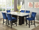 Steve Silver Camila Blue Velvet Counter Chair in Blue (Set of 2)