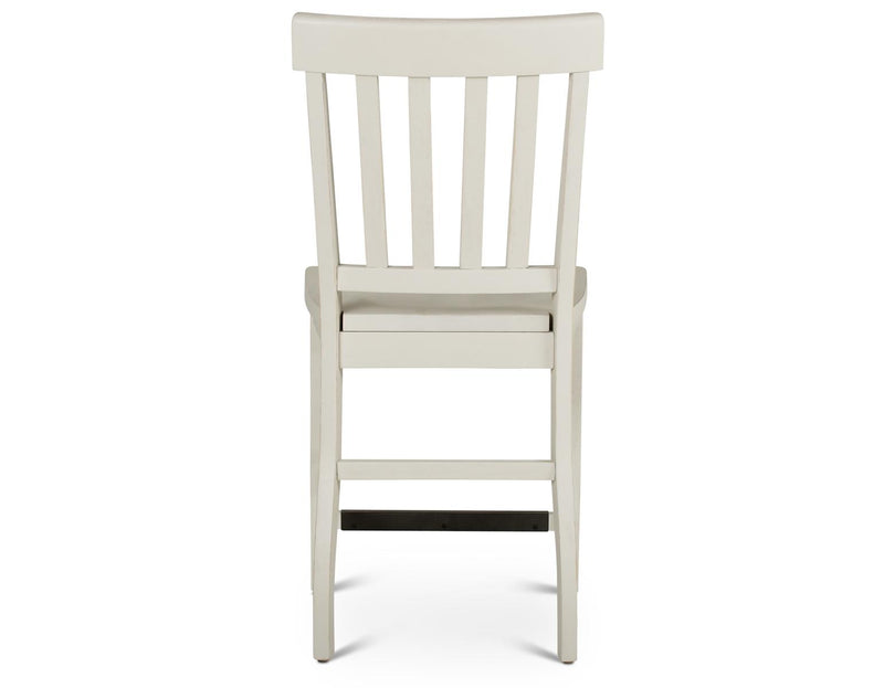 Steve Silver Cayla Counter Chair in Antique White (Set of 2)