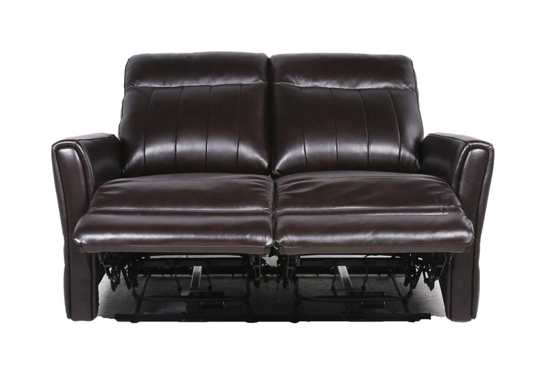 Steve Silver Coachella Leather Dual Power Reclining Loveseat in Brown