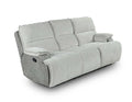Steve Silver Cyprus Manual Reclining Sofa in Two-Tone Cloud