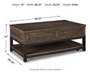 Johurst Coffee Table with Lift Top - Austin's Furniture Depot (Austin,TX)
