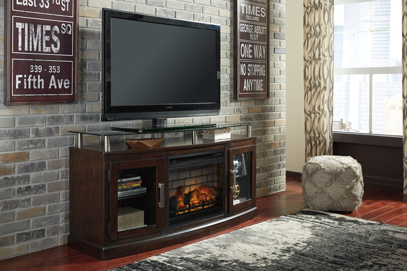 Chanceen 60" TV Stand with Electric Fireplace