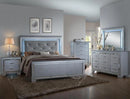 Crown Mark Furniture Lillian Night Stand in Silver image