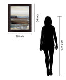 Dawned Layers - 28" x 34" Framed Wall Art