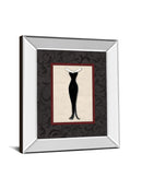 Fashion Dress I By Susan Osbourne Mirror Framed Print Wall Art - Black