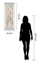 Leaflets Il By Tandi Venter - Mirror Framed Print Wall Art - Light Gray