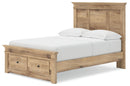 Makidern - Panel Storage Bed With Under Bed Storage Unit And Storage Footboard - Austin's Furniture Depot (Austin,TX)