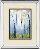 Tranquil River By Striffolino R. Mirrored Frame - Blue