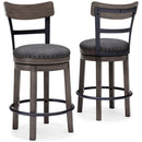 Caitbrook - UPH Swivel Barstool  - Gray