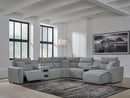 ModMax II - Salt And Pepper - Reclining Sectional