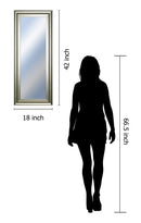 18x42 Decorative Framed Wall Mirror By Classy Art Promotional Mirror Frame