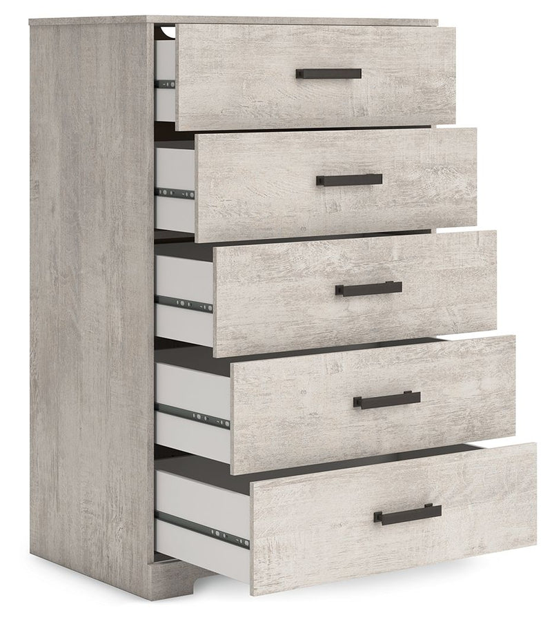 Shawburn - Gray - Five Drawer Chest