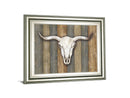 Cow Skull Il By Marla Rae Framed Print Wall Art - Dark Brown