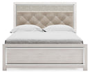 Altyra - Queen Panel Bed With Roll Slats - White