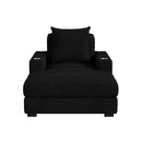 Arizona - Chaise With 1 Pillow 20", 2 Cupholders And 2 USB