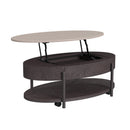 Nica - Lift Top Coffee Table - White And Brown