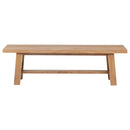 Middleton - Wood Backless Dining Bench Natural - Brown