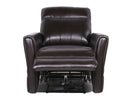 Steve Silver Coachella Leather Dual Power Recliner in Brown