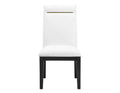 Steve Silver Yves Performance Side Chair in Rubbed Charcoal (Set of 2)
