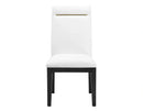 Steve Silver Yves Performance Side Chair in Rubbed Charcoal (Set of 2)