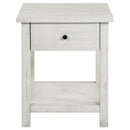 Payne - 1 Drawers Wood End Table with Shelf
