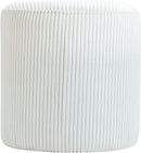 Roy - Round Microsuede Ottoman / Stool