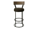 Xel-Ha - 30" Upholstered Barstool - Dark Chocolate